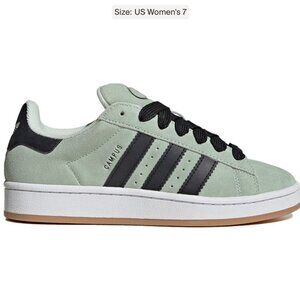adidas | Shoes | New Adidas Campus 0s Linen Green Core Black Womens 7 |  Poshmark